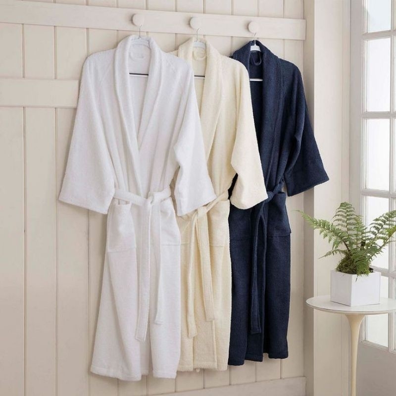 PLAIN และ EMBROIDERED ADULT KIMONO TOWELS, SOFT, THICK/BATH TOWELS 001