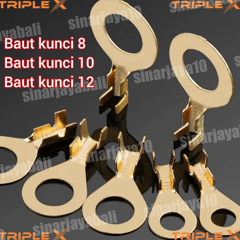 Skun sekun terminal รอบแบน o สายมอเตอร์รถ bolt hole 8 10 12 bolt bolt10 bolt12 แบนเชื่อมต่อมวลพื้นดิ