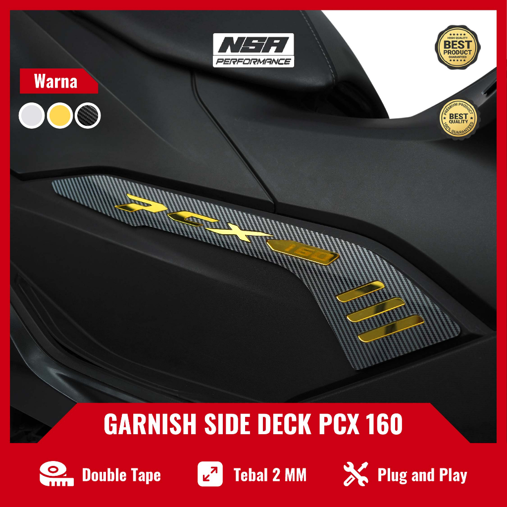 Nsa ฝาครอบ GARNISH ด้านข้าง PCX 160 อุปกรณ์เสริมรถจักรยานยนต์ PCX 160 ด้านข้าง DECK PAD PCX 160 อุปกรณ์เสริม PCX 160 PCX 160 อุปกรณ์เสริม