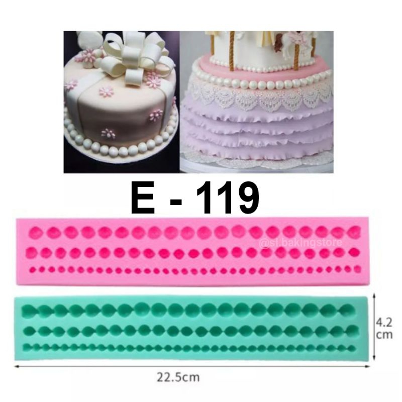 E-119 CHOCOLATE/FONDING/ICING PEARL SILICONE MOLD