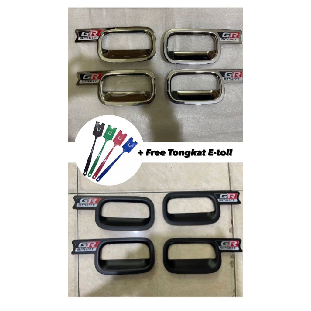 ชามด้านนอก Avanza xenia/Agya vvti GR sport black matte chrome