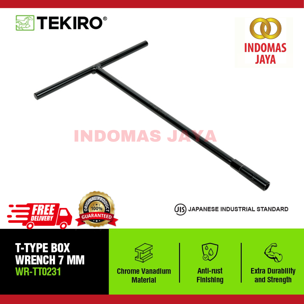 TEKIRO T-TYPE SOCKET 07 MM/สีดํา T-SOCKET WRENCH/เครื่องมือ - TEKIRO TOOLS 7 มม.สีดํา T-Socket ประแจ