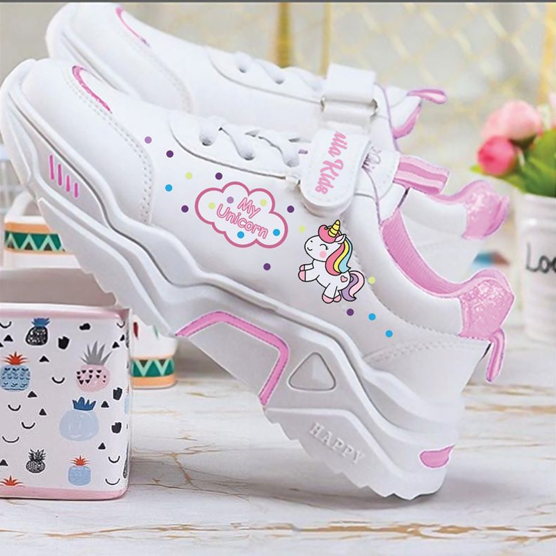My unicorn Girls Shoes School Shoes Girls Casual Shoes Children Pony Pattern
