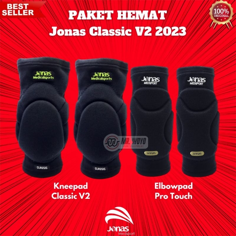 Jonas KNEEPAD แพ ็ คเกจประหยัดผู ้ รักษาประตูฟุตซอล/JONAS MAXIM V2 CLASSIC ELBOWPAD