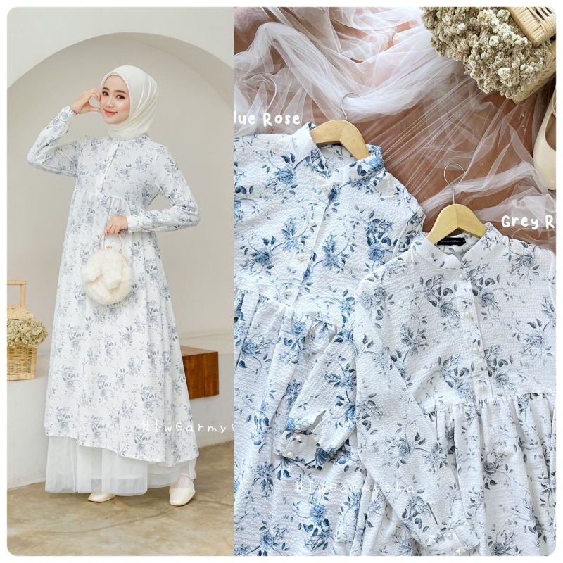 PETITE OLIVIA : GREY ROSE, BLUE ROSE