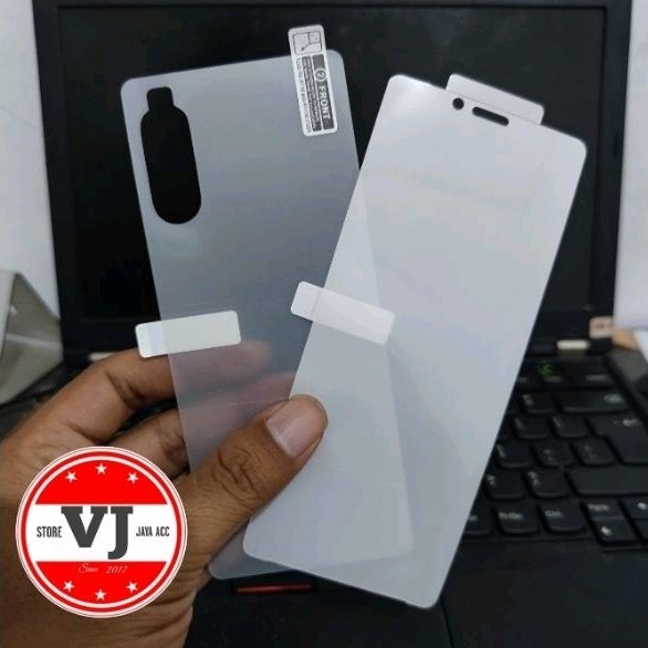 HYDROGEL ด้านหน้าด้านหลัง Sony Xperia 10 Mark II Anti-Scratch Clear 10ii