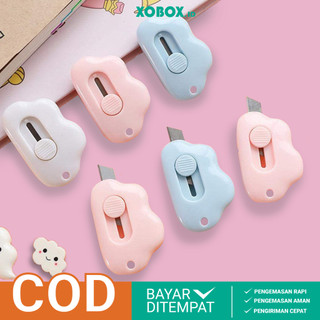 Cutter Mini Bentuk Awan Lucu Pisau Kecil Pemotong Kertas Portable ATK002 - XOBOX