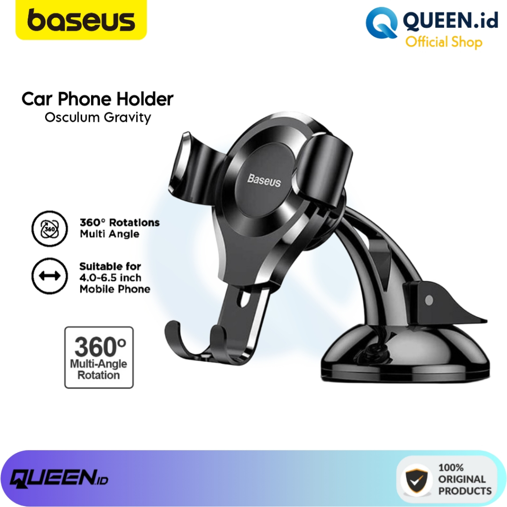 Baseus OSCULUM GRAVITY 360° Car Holder - Phone Stand Car Mount Gravity 360 องศา