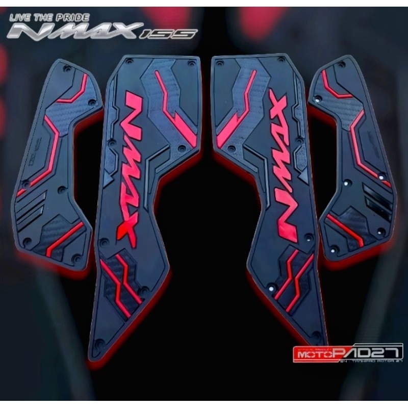 New NMAX 2020-2024 ยางพรีเมี่ยม MOTOPAD27 Footrest Carpet