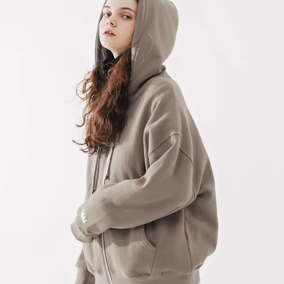 WV Project Basic Zipper เสื้อฮู้ด Oversize (Size L)