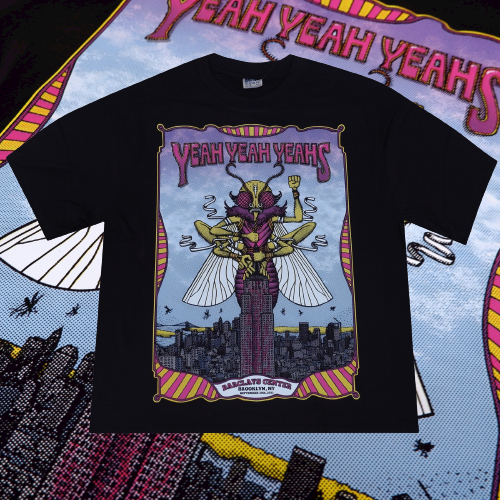 เสื้อยืด YEAH YEAH YEAHS INDIE BROOKLYN NY ROCK BAND MUSIC BIG OVERSIZE