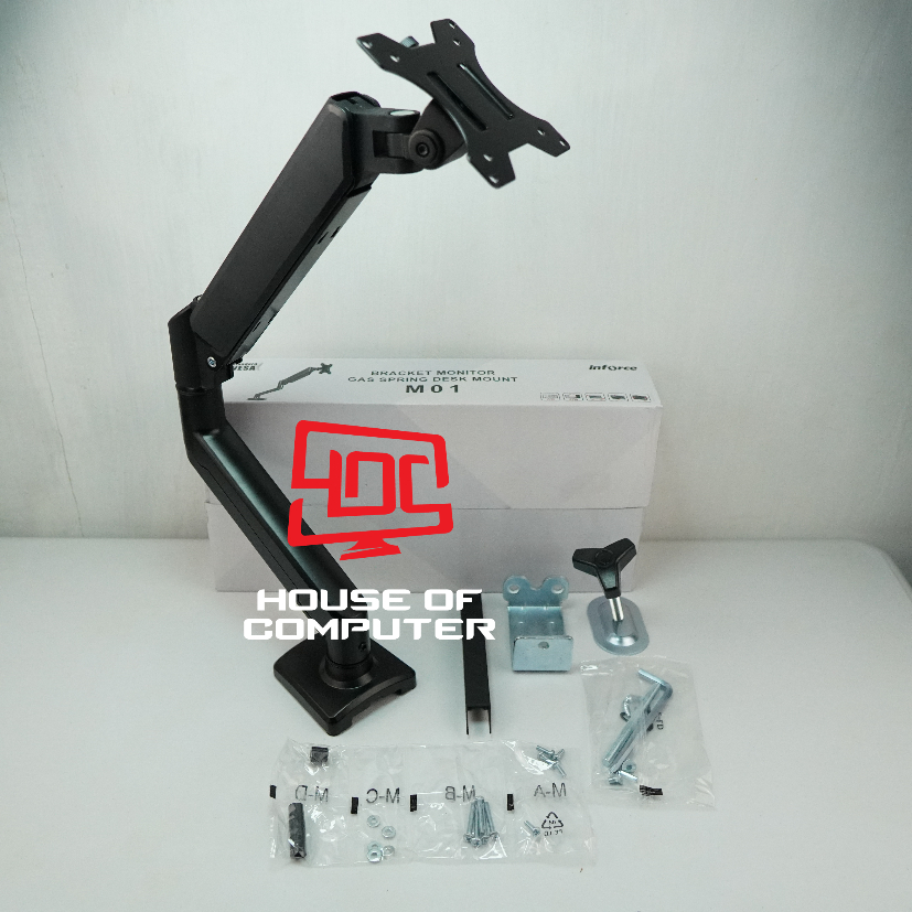 TV & MONITOR INFORCE BRACKET M01 13 INCH - 32 INCH GAS SPRING SWIVEL