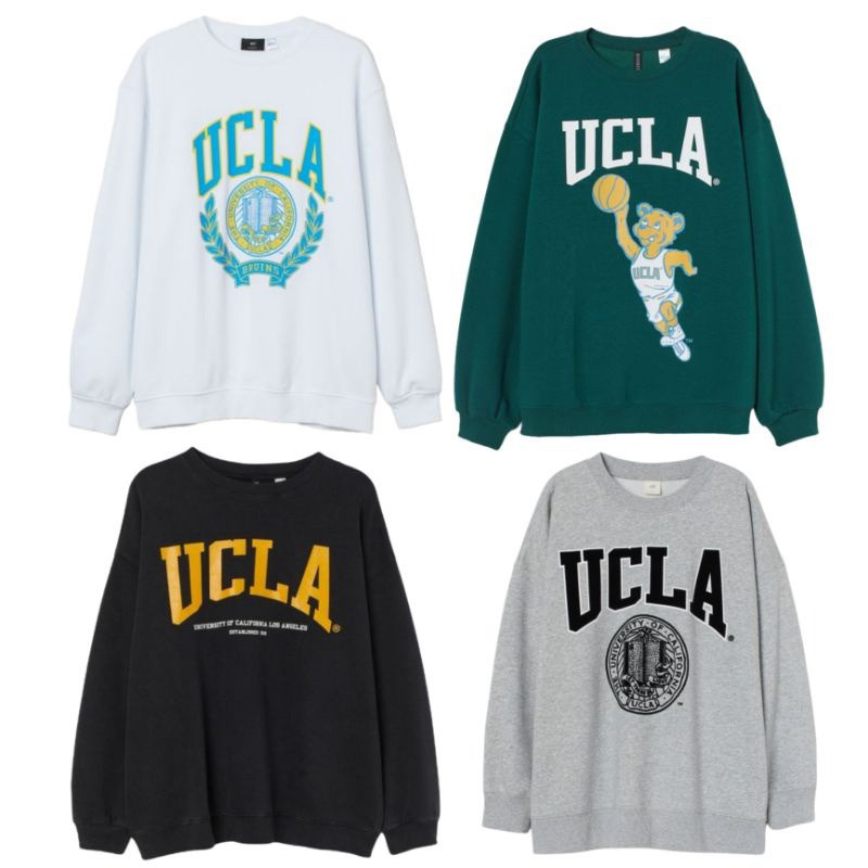 Hnm UCLA เสื้อกันหนาว คอกลม
