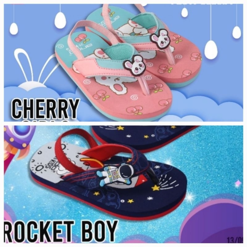 ANDO CHILDRENS COCO MELON / ROCKET BOY / CHERRY GIRLS SANDALS