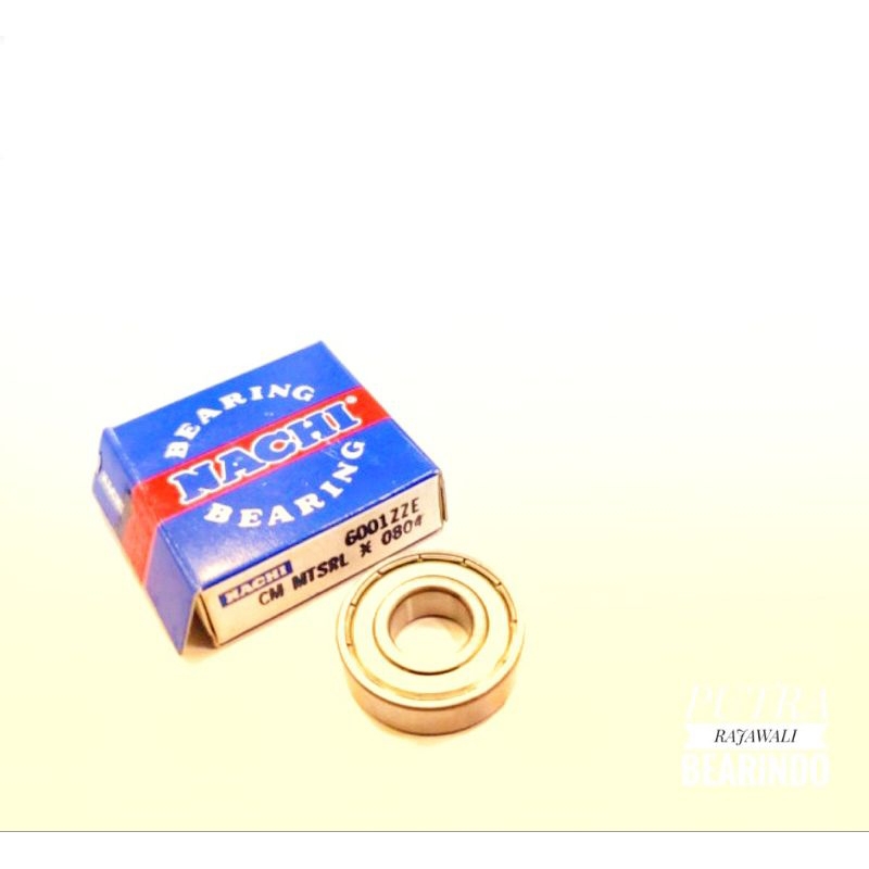 1 ชิ้น 6001 ZZ NACHI BEARING (หมวกไอรอน) 6001ZZ