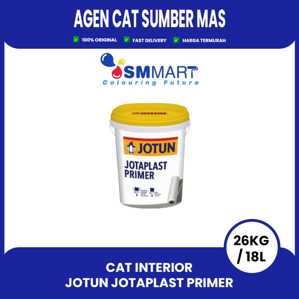 PUTIH JOTUN JOTAPLAST PRIMER 3,5 LITER / 5KG BASIC PAINT สีฐานสีขาว