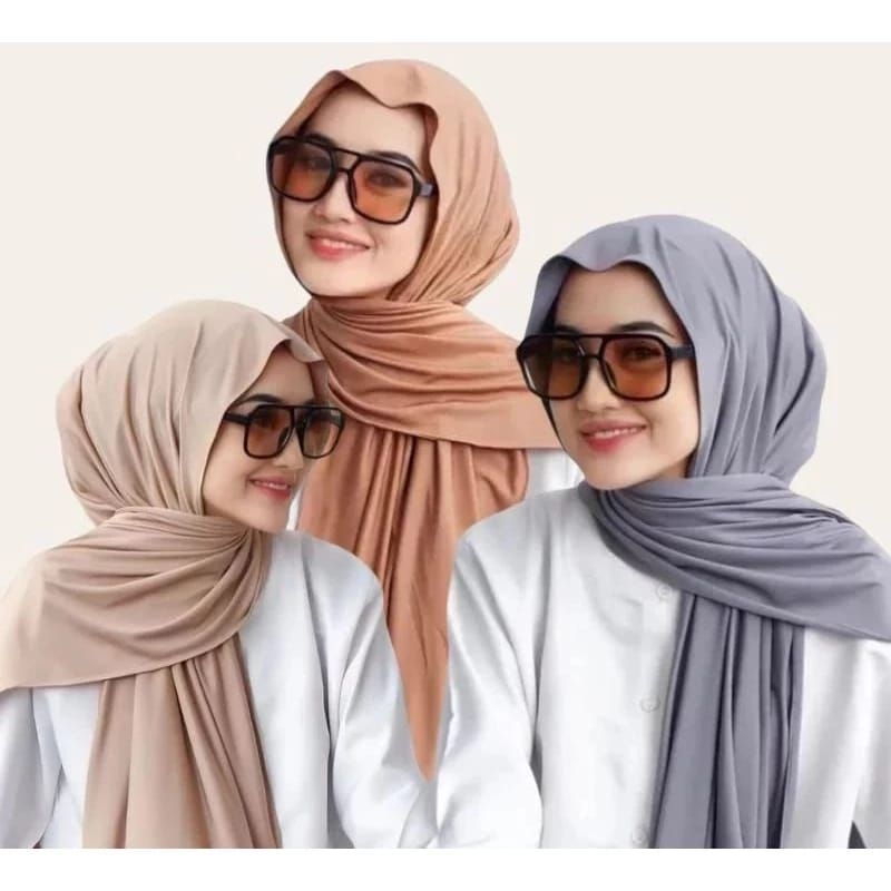 พรีเมี่ยม Pashmina Jersey Hijab Jersey Spandex Hijab