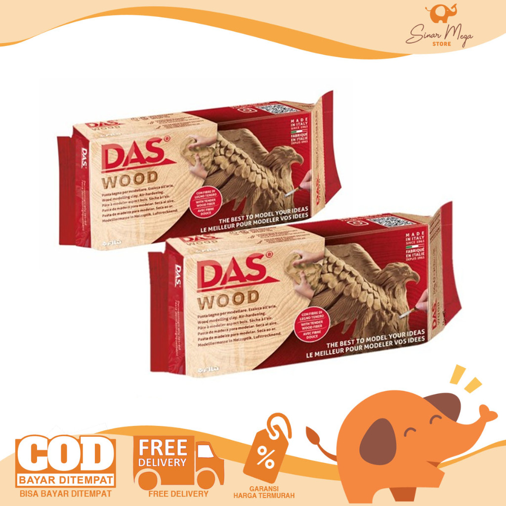 Das Modeling Air Clay Wood 350gr Clay