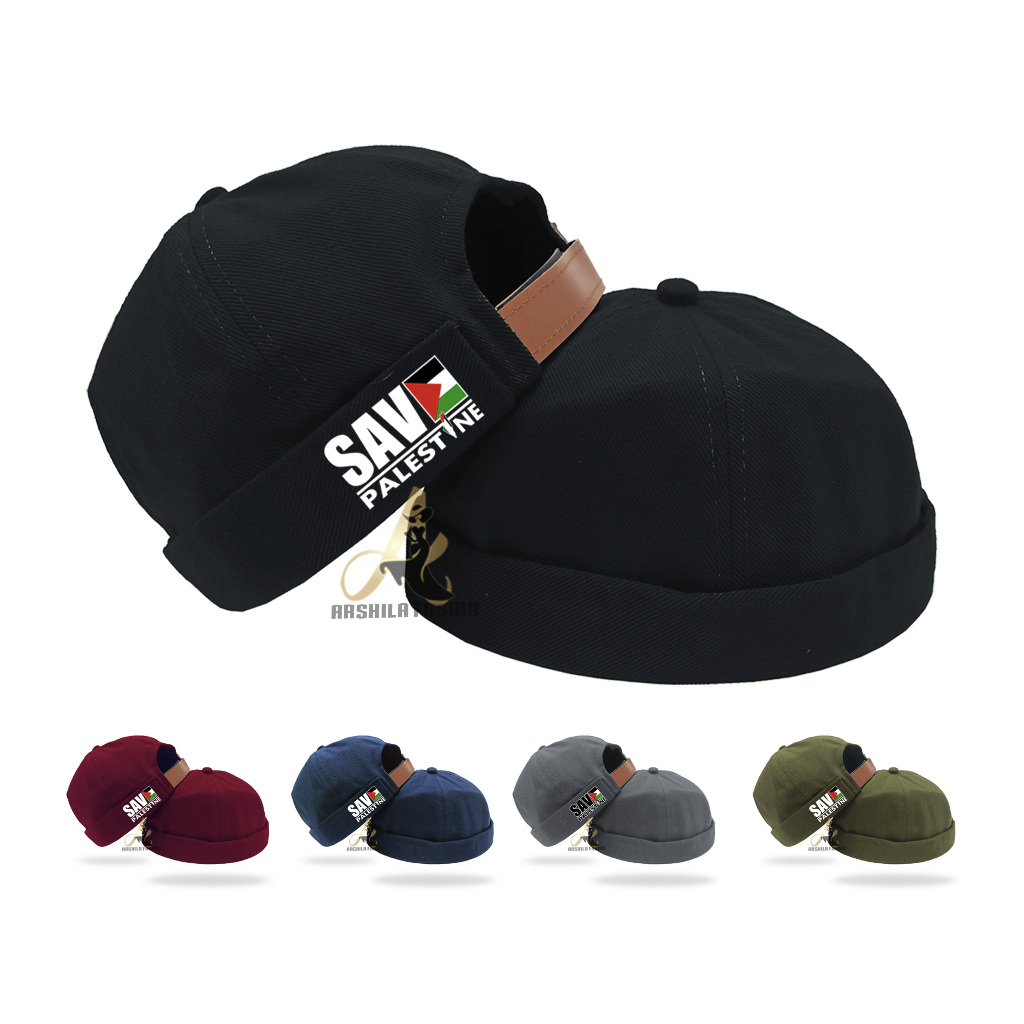 หมวก Mikihat CUSTOM พร้อมบันทึก Palestine2 การเขียน/หมวกมิกิ UAS CAP