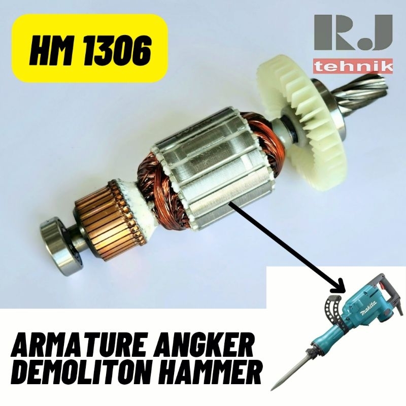 Makita HM1306 Armature Anchor เจาะรื้อถอนค้อน HM 1306