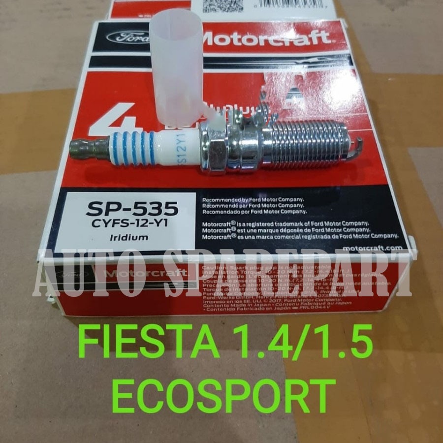 หัวเทียน Ford fiesta 1.4 1.5 1.6 cc ecosport CYFS-12-Y1