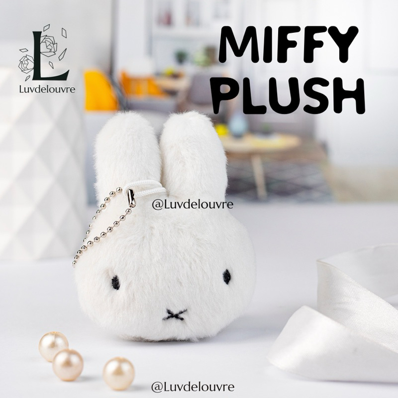 MIFFY BAG CHARM PLUSH KEYCHAIN TRINKETS SANRIO MIFFY BEADS COQUETTE BAG CHARM DOLL MIFFY