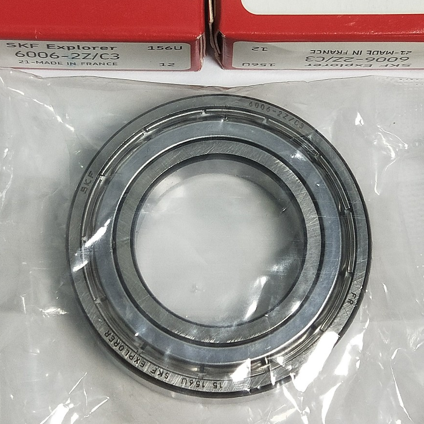 แบริ่ง 6006ZZ C3 SKF ฝาครอบเหล็ก 6006 ZZ 2Z