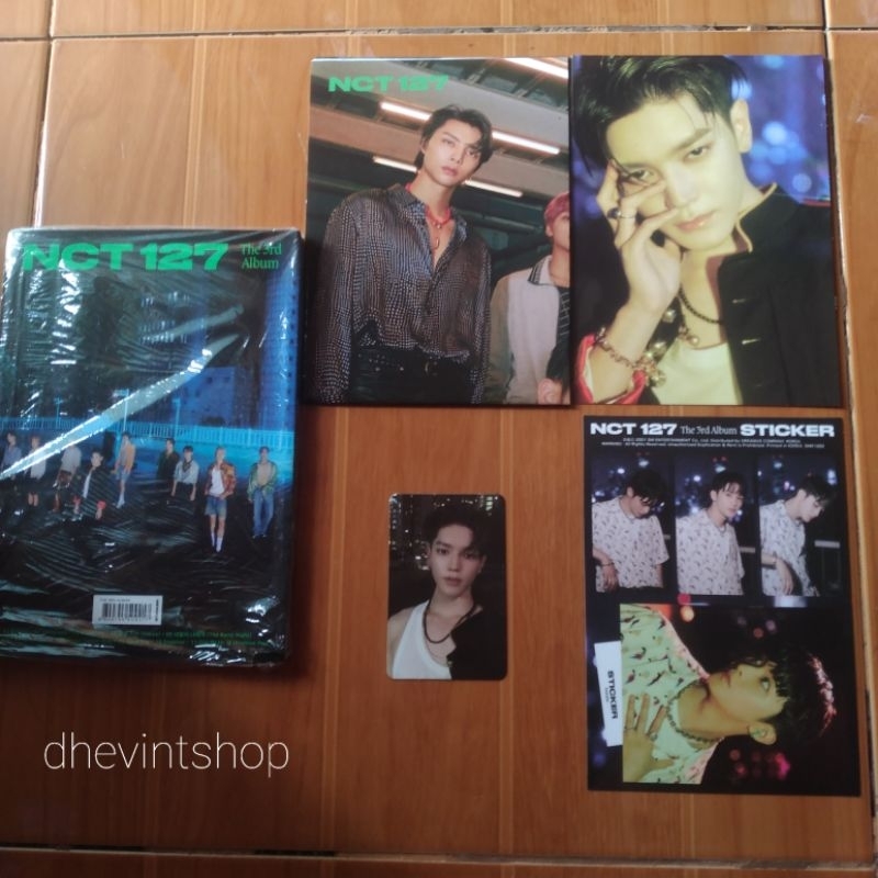 NCT 127 สติ๊กเกอร์อัลบั้ม TAYONG SET PC PHOTOCARD POSTIC STICKER MARK