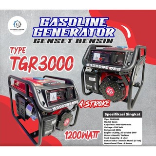 Genset 1200W TGR3000 TIGER X MUSTANG MG2500AVR TG2880 / Power Generator 1200 Watt 4 Tak TGR 3000 MG 2500AVR Gasoline Generator