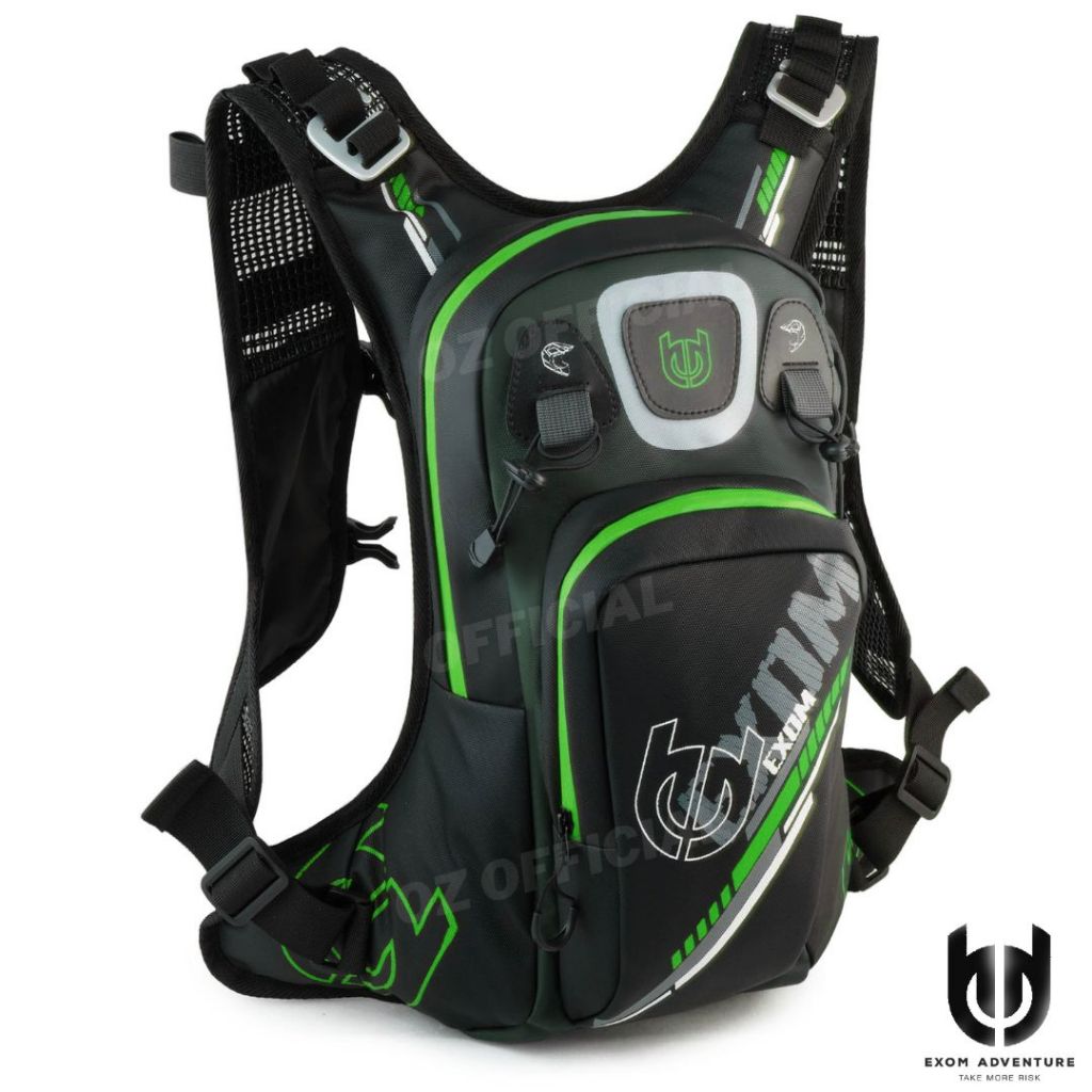 Hitam Exom - hydropack ASTRO กระเป๋าเป้สะพายหลัง 2224 - BL 08 hydropack Biker กระเป๋าเป้สะพายหลัง สีดํา แทรบาส วิบาก กระเป๋าจักรยาน