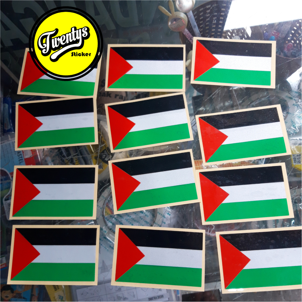 PALESTINE FLAG PALAESTINE FLAG สติ๊กเกอร์ตัดแสงสติกเกอร์