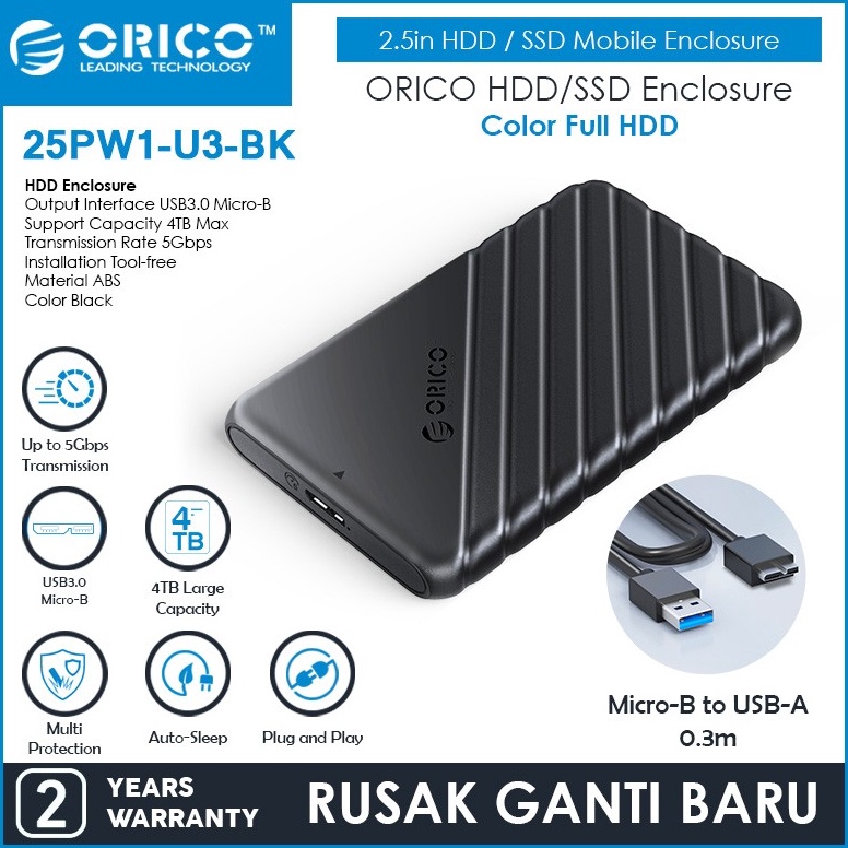 ต ้ องการมากที ่ สุด! Orico กล่องใส่ HDD ภายนอก 2.5" USB3.0 25PW1-U3