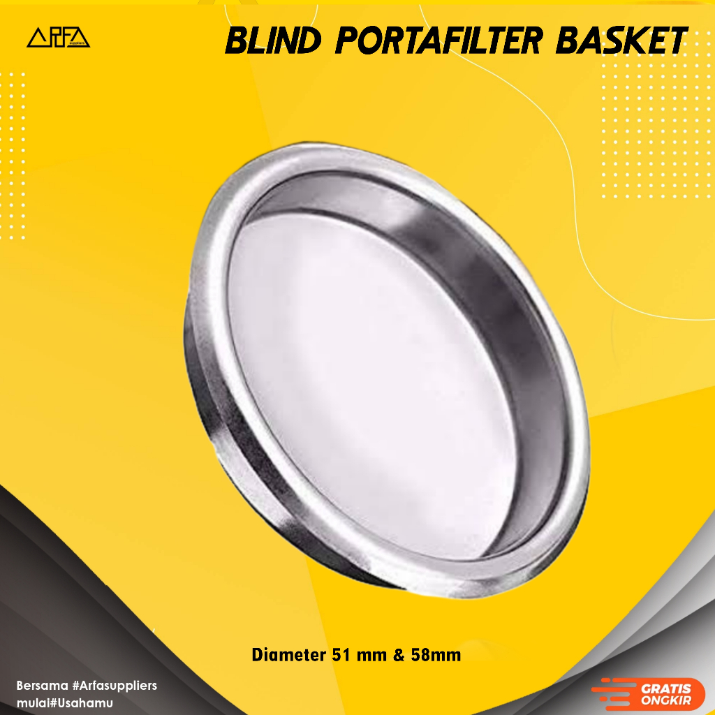 Blin Portafilter Basket Backflush 51mm - Descalling