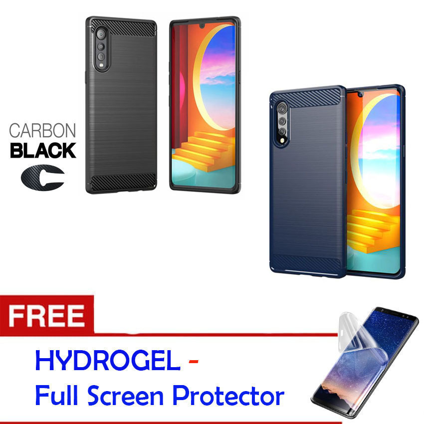Carbon Soft Case สําหรับ LG Velvet 5G 2020 - 6.8 นิ้ว - แถม Hydrogel