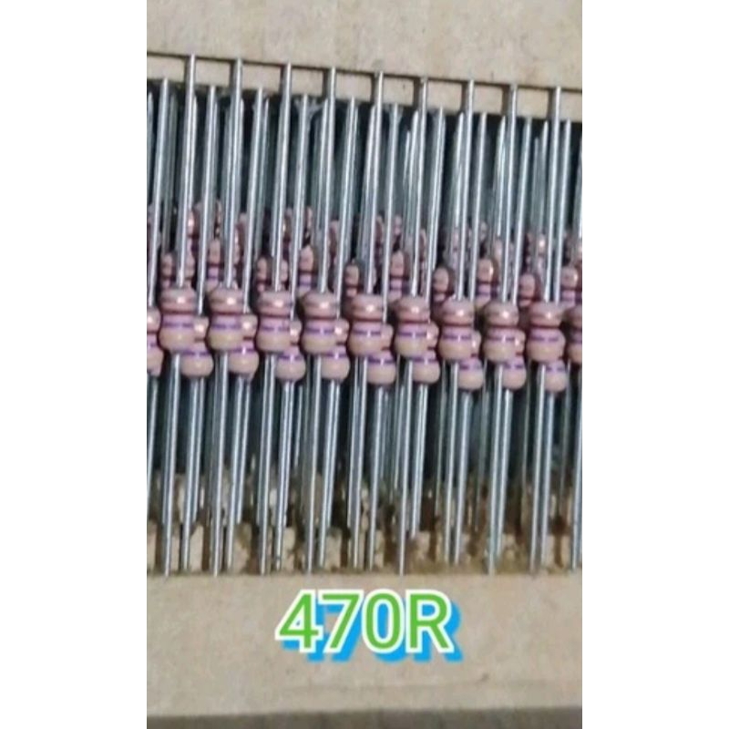 10 470R, 1/4 WAT BODY 1/8 WAT RESISTOR SEEDS ORIGINAL JAPAN