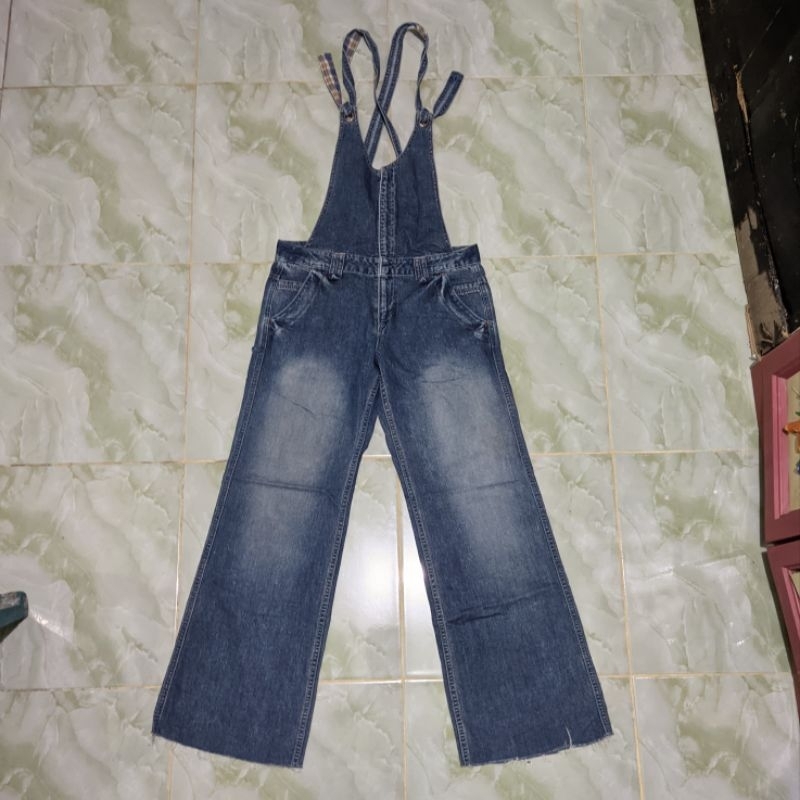 กางเกง Boot Cut Denim Overall Made In Nippon Second Preloved