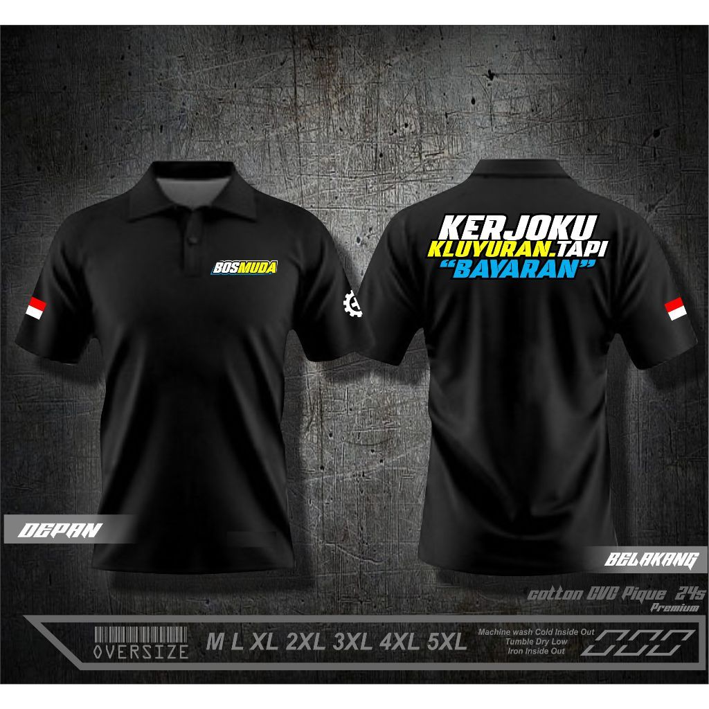 เสื้อโปโล "YOUNG BOSS" COLLAR SHIRT "YOUNG BOSS" YOUNG DRIVER / POWER ENGINE POLO SHIRT / PREMIUM DI