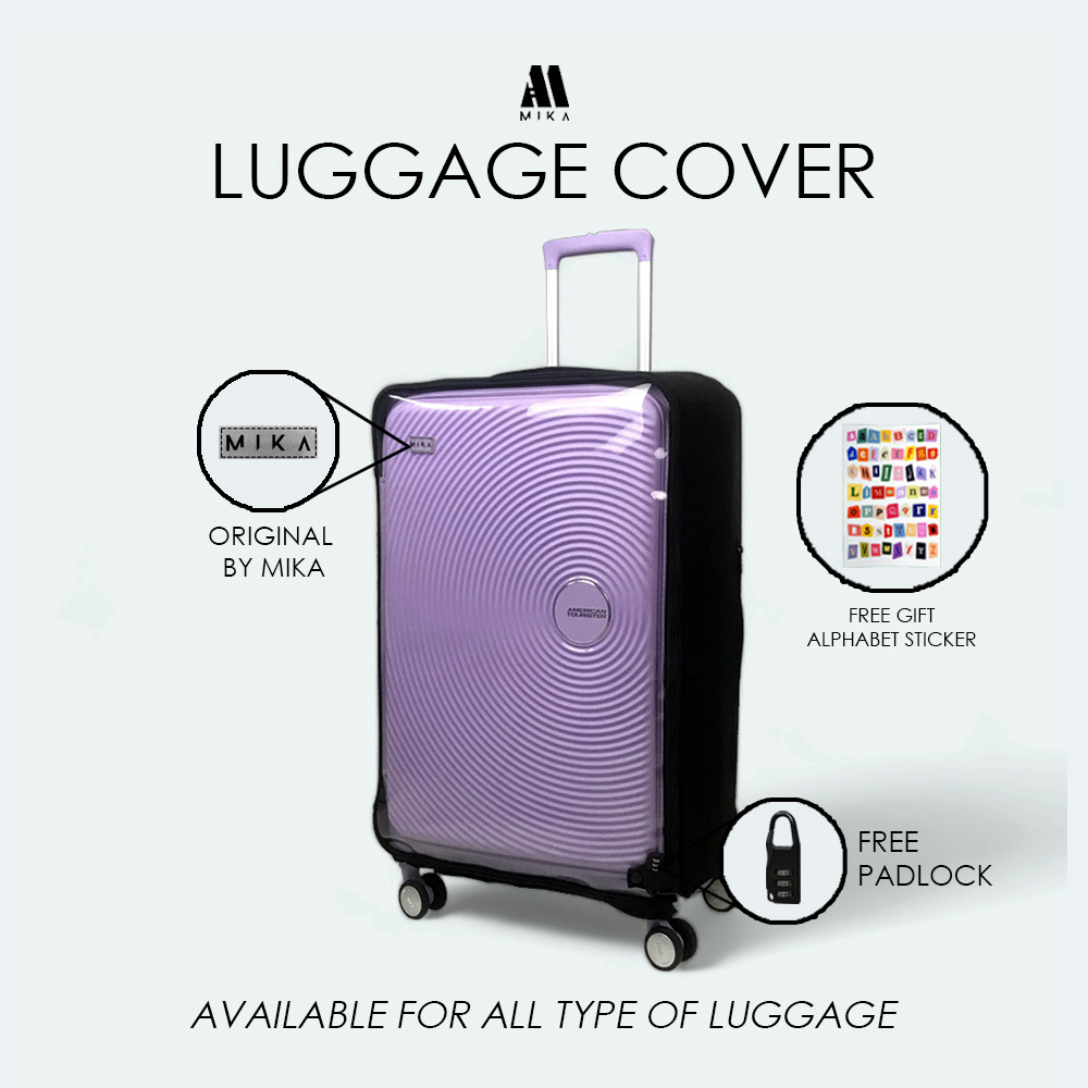 กระเป๋าเดินทางป้องกัน SUITcase COVER TRANSPARENT MIKA LUGGAGE LUGGAGE COVER AMERICAN TOURISTER CURIO