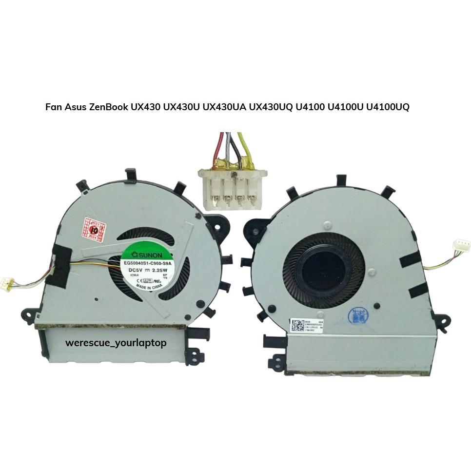 พัดลม Asus ZenBook UX430 UX430U UX430UA UX430UQ U4100 U4100U U4100UQ รับประกันใหม่