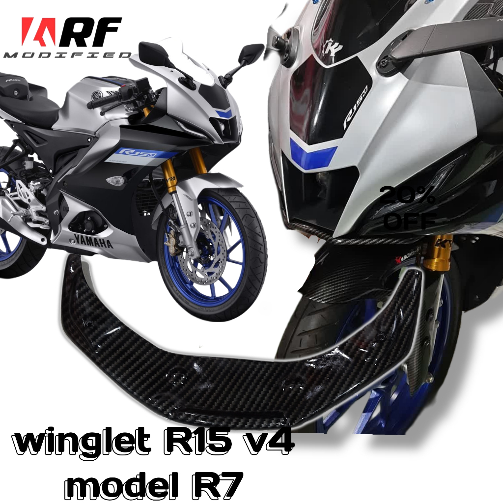 Winglet R15M R15 V4 เชื่อมต่อรุ่น ala Yamaha R7