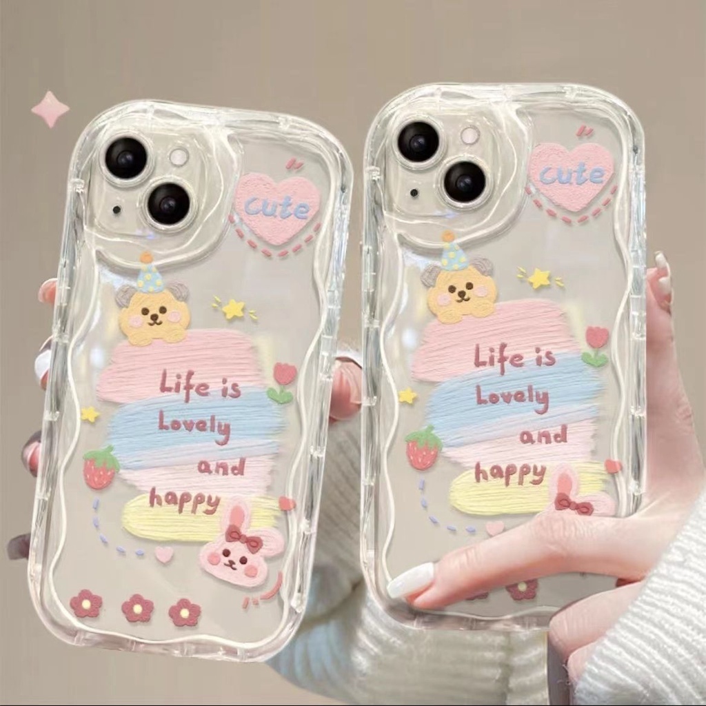SOFTCASE SILICON CASING MELTING CLEAR SHOCKPROOF LIVE น่ารักสําหรับ VIVO Y02 Y12 Y15 Y17 Y15S Y01 Y1