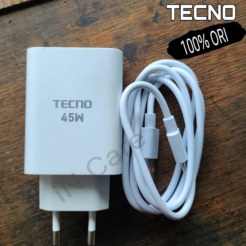 เครื่องชาร์จ TECNO POVA 4 Pro/TECNO POVA 5 ชาร์จเร็ว 45W. ต้นฉบับต้นฉบับต้นฉบับ