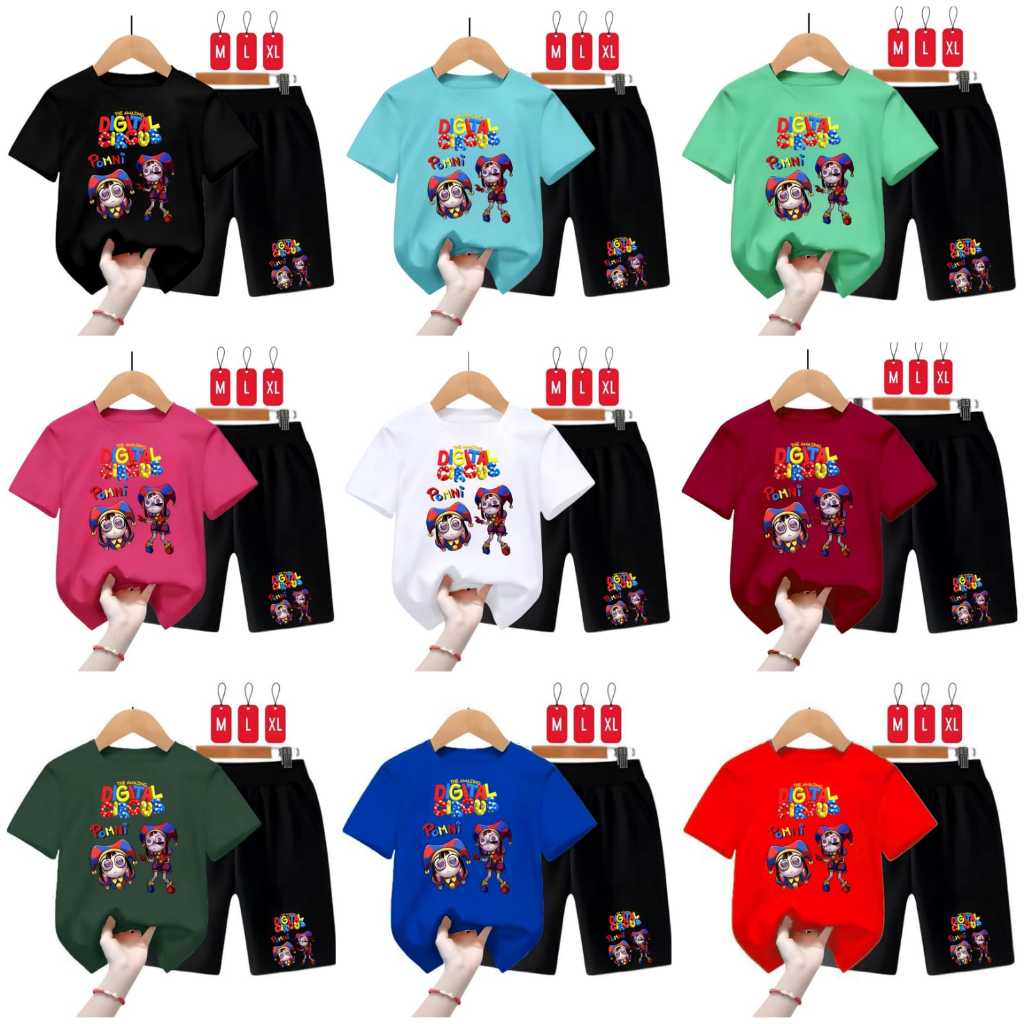 ชุดเสื้อยืด Circus Digital Pomni ML XL