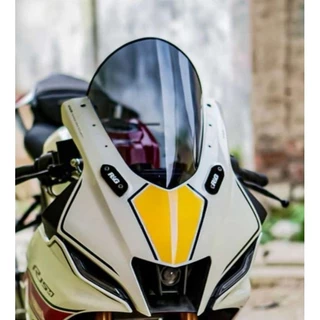 Visor กระจกบังลม R15 V3 เต็มยิง (3MM THICKNESS/INCLUDING RUBBER LIST) - กระบังหน้า R15 V4 jenong - กระบังหน้า R15 V3 super jeenong