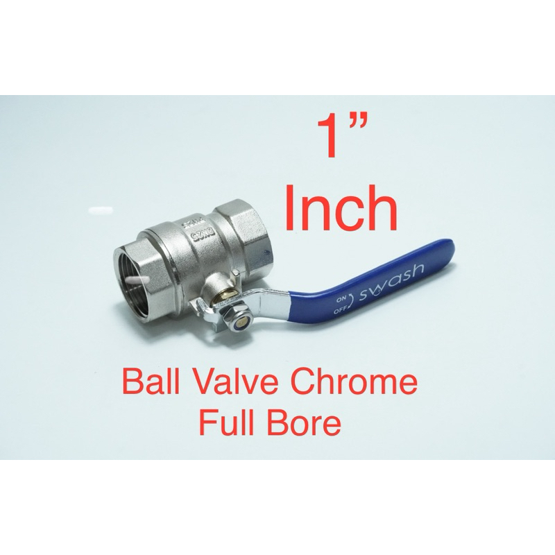บอลวาล์วทองเหลือง PN25 1 นิ้ว Full Bore 1 Stop Valve รูขนาดใหญ่ | 2.047.0004 | QF-001 1 uyaD