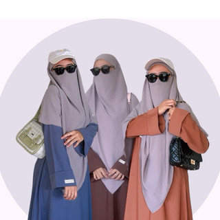 Habibah abaya polos wolfish premium