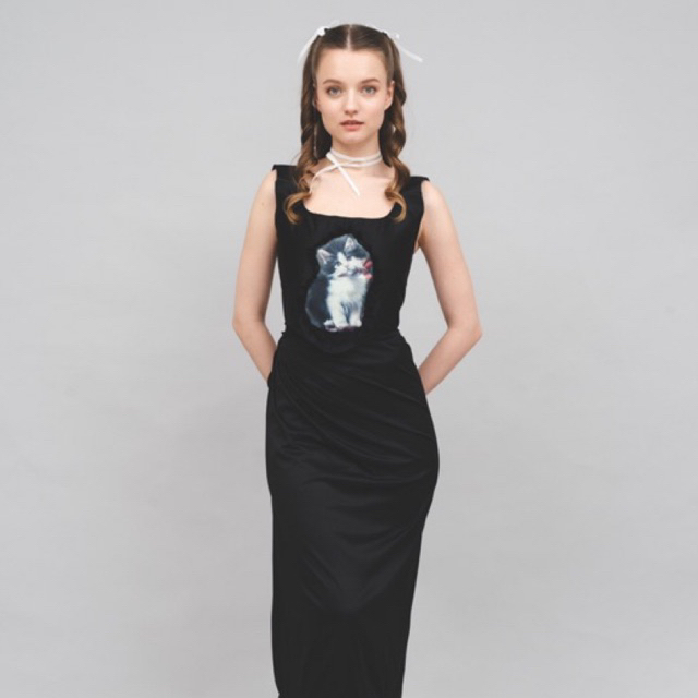 BLACK CAT CORSET TOP (PRE-ORDER)