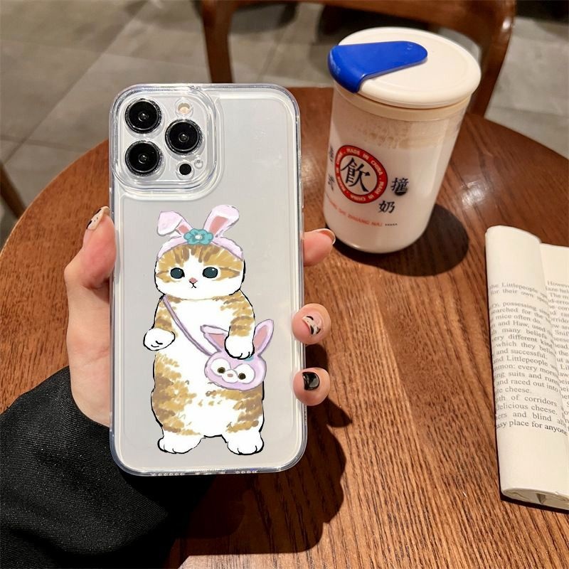 Softcase TS Motif Cat GG32 สําหรับ Iphone 6 6s 6+ 6s+ 7 8+ 8+ X Xs Max Xr 11 12 13 Pro Max 14+ Plus 