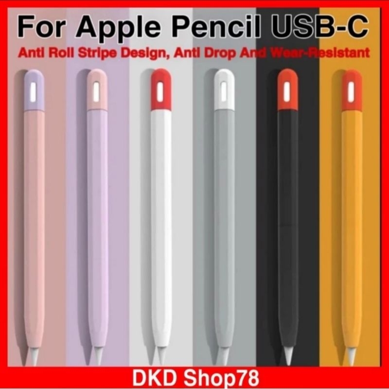 ซิลิโคน Soft Case Stylus Cover ใช ้ งานร ่ วมกับ Apple Pencil Gen 2 USB-C
