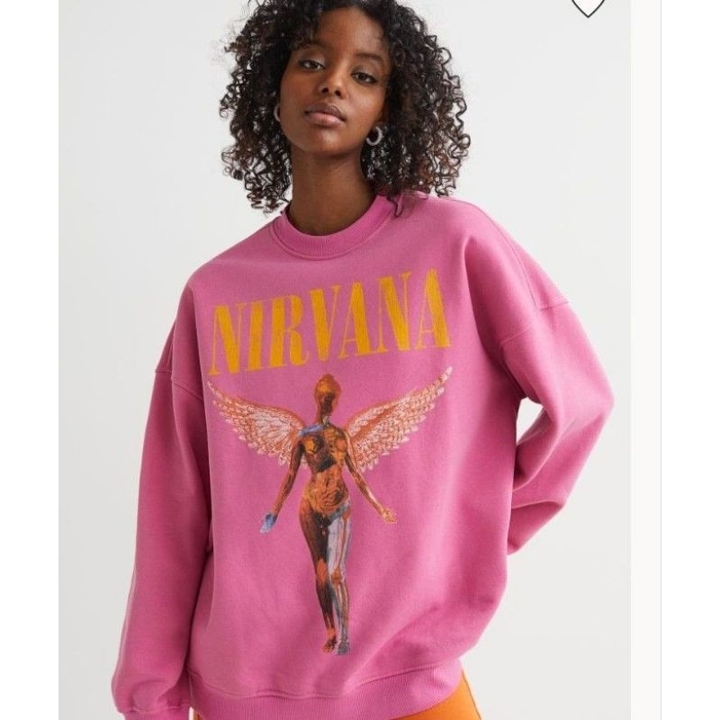 Nirvana เสื้อกันหนาวผู้หญิง Oversize Jumbo LD 130 สีชมพู